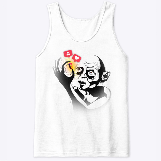 Social Ring White Tank Top