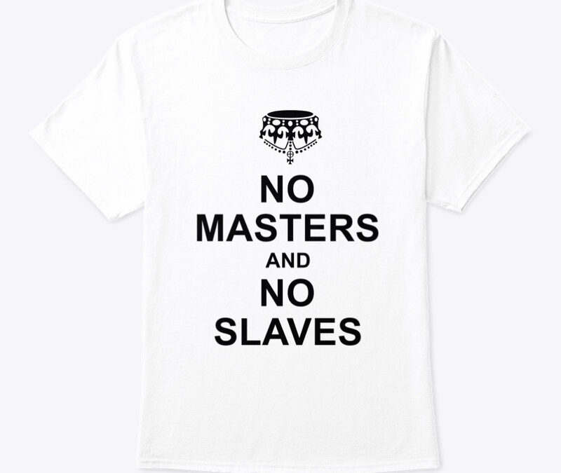 No Masters No Slaves White Short